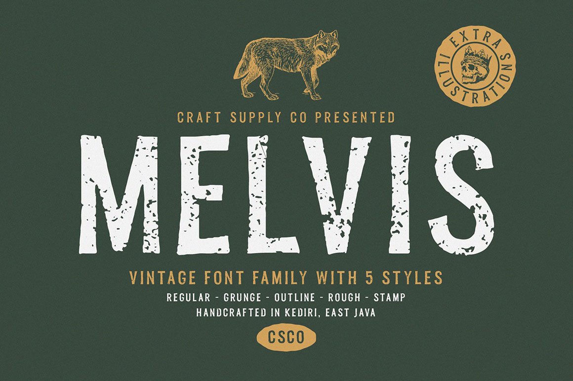 Download Melvis Vintage Font Free - Retro Typography Style