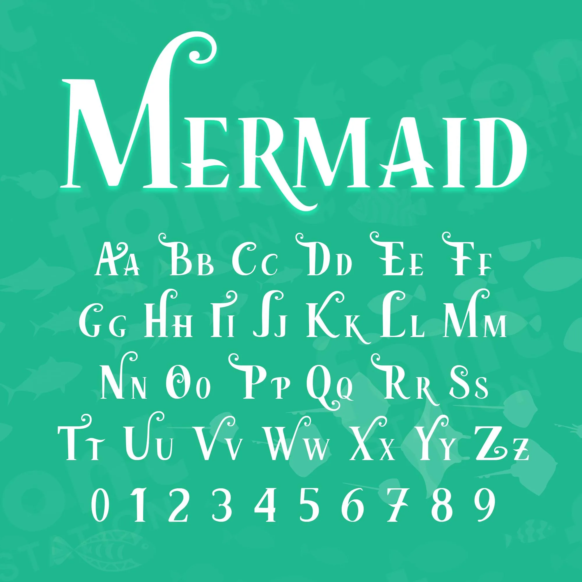 Download Mermaid Typeface Free - Elegant Ocean-Inspired Font