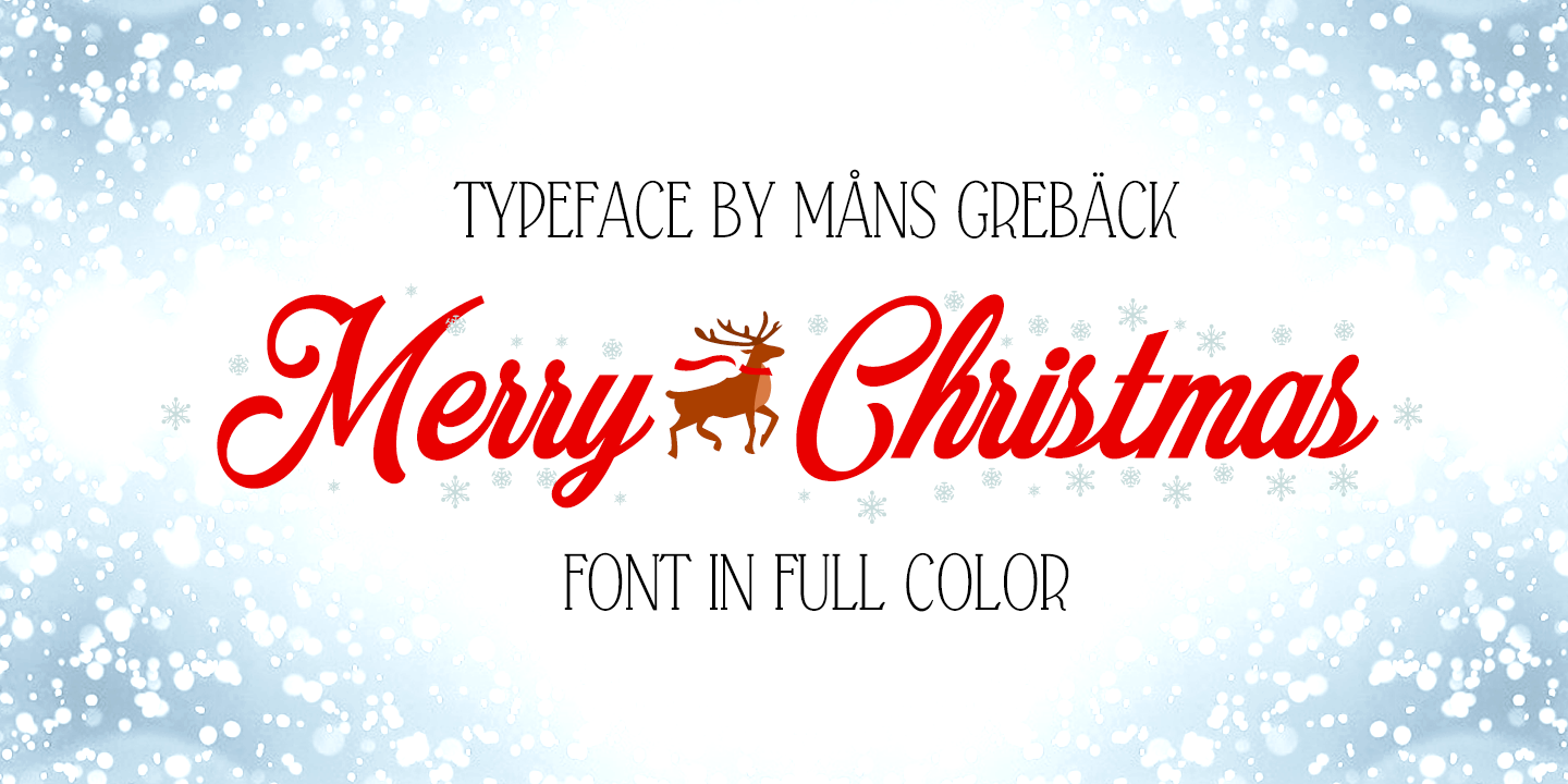 Download Merry Christmas Color Font Free - Festive Typography