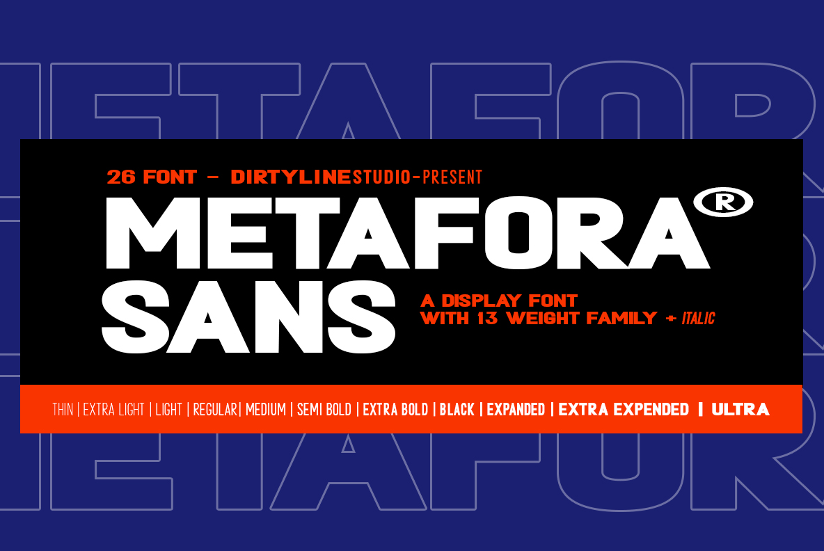 Kostenlos herunterladen: Metafora – Kreative Schriftart für modernes Design