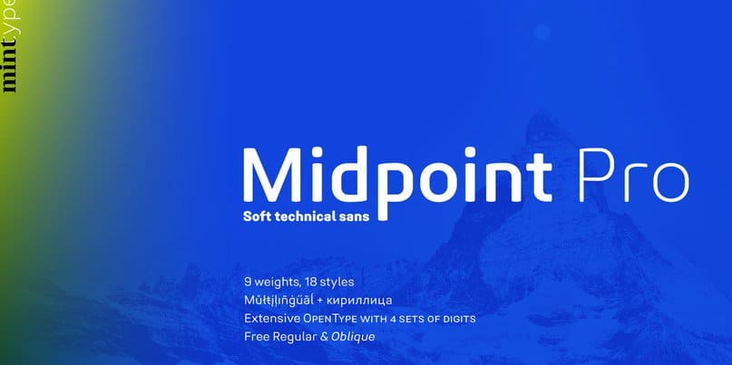 Скачайте Midpoint Pro — универсальный шрифт для креативных проектов