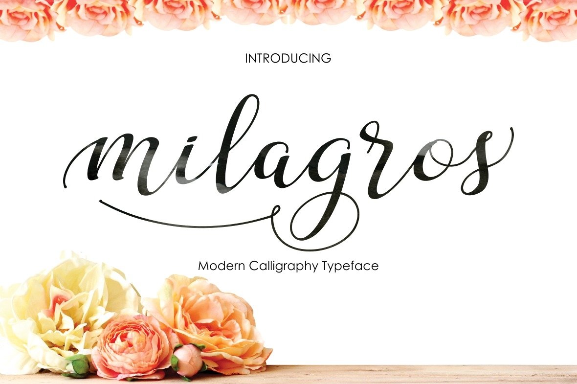 Download Milagros Script Font Free - Elegant Handwritten Style