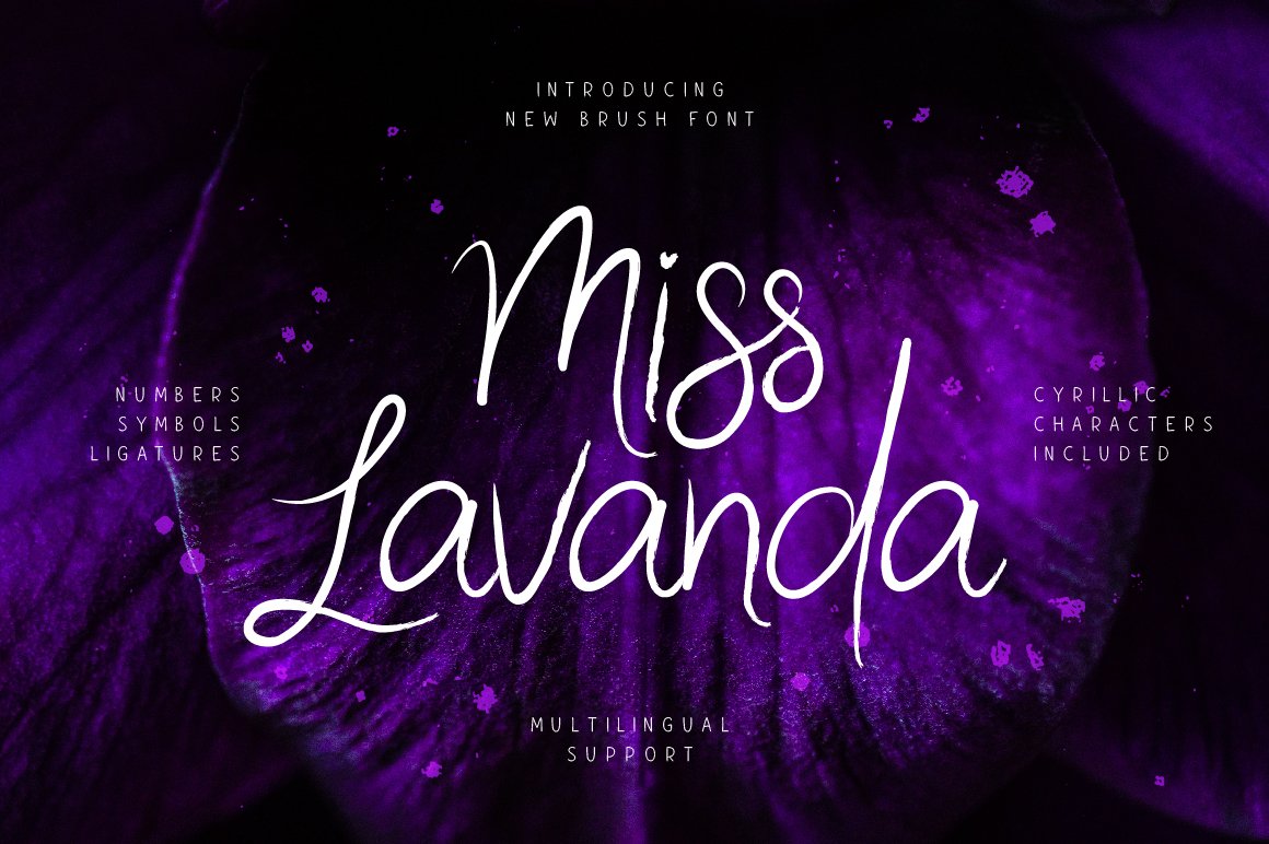 Скачайте бесплатно шрифт Miss Lavanda - шикарный и стильный