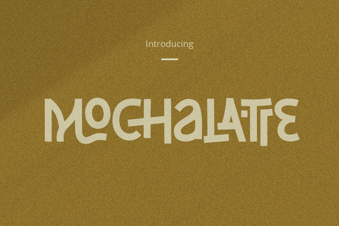 Download Mochalate Font Free - Unique Modern Typeface