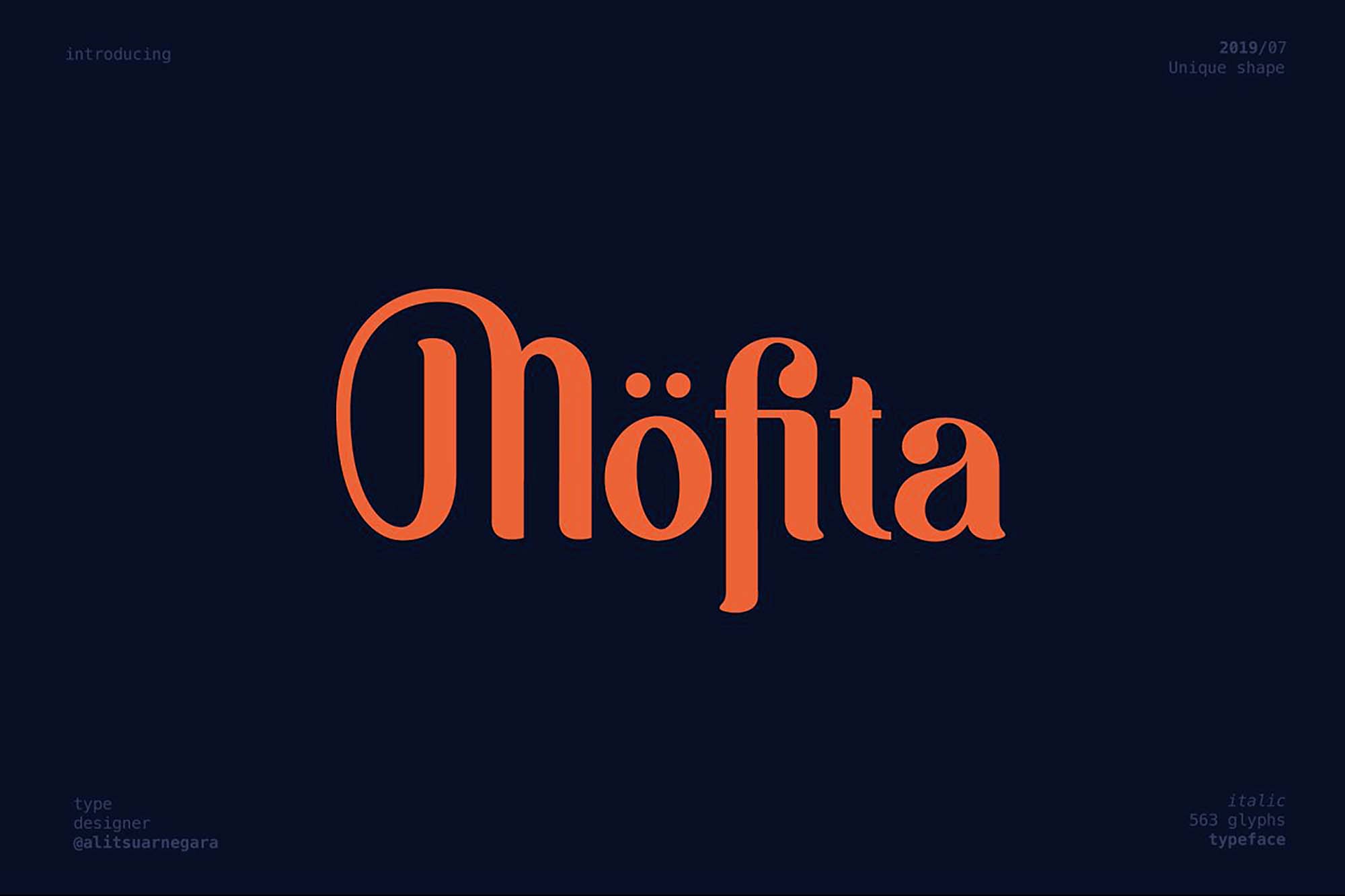 Download Mofita Font Free - Modern Geometric Style