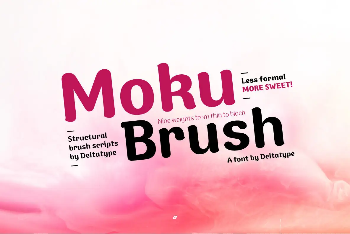 Скачайте бесплатно шрифт Moku Brush — яркий каллиграфический стиль