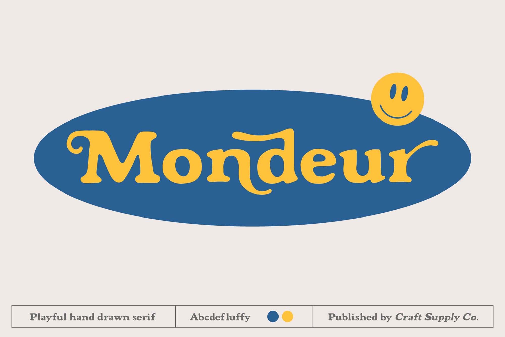 Laden Sie Mondeur kostenlos herunter – Moderne und stilvolle Schriftart