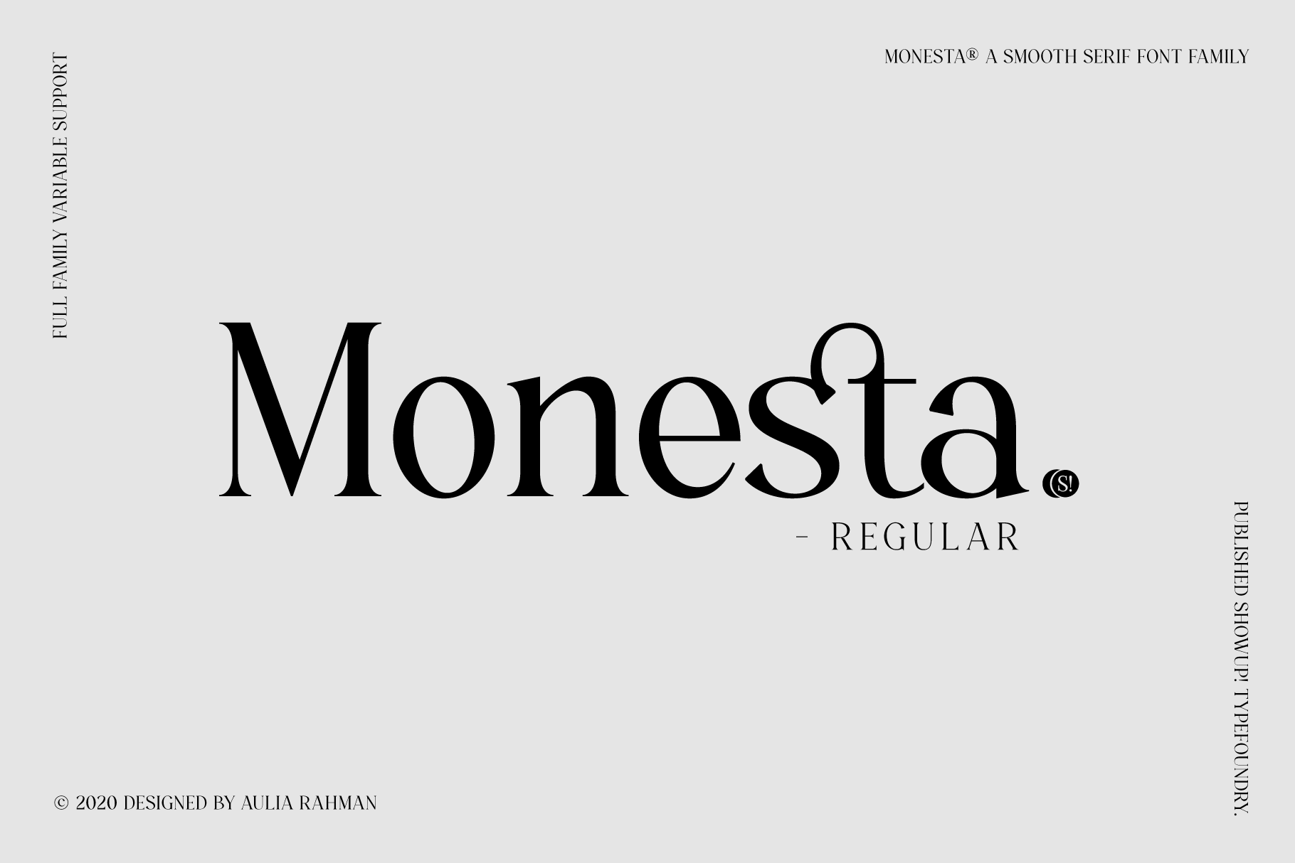 Download Monesta Font Free - Stylish Modern Typeface