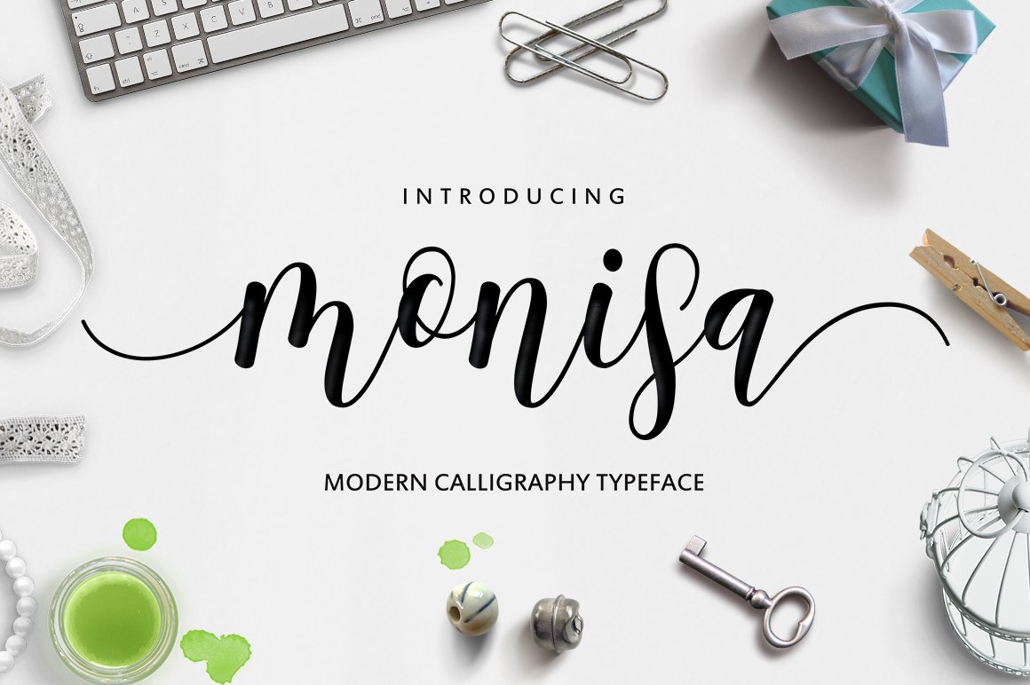 Download Monisa Script Font Free - Elegant Handwritten Style