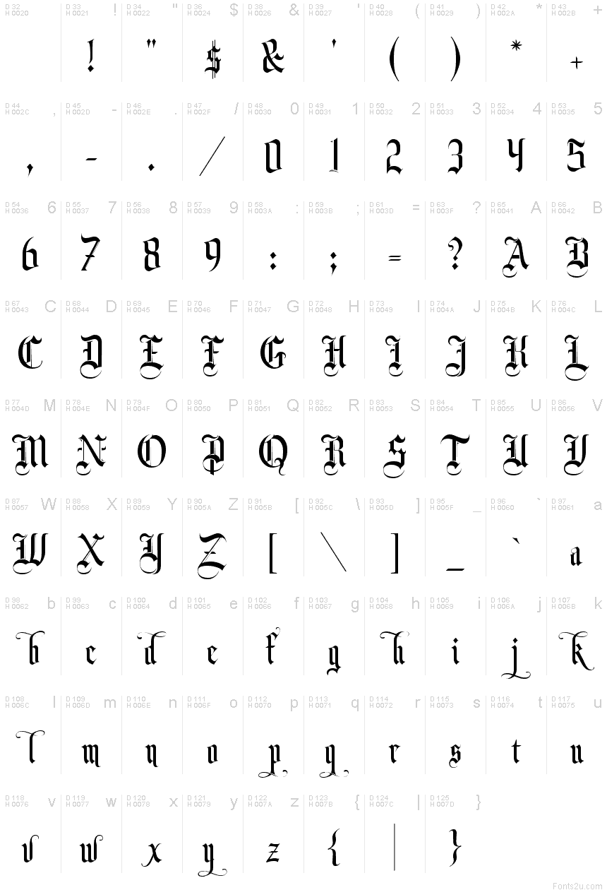 Download Monk Gothic Font Free - Unique Gothic Style