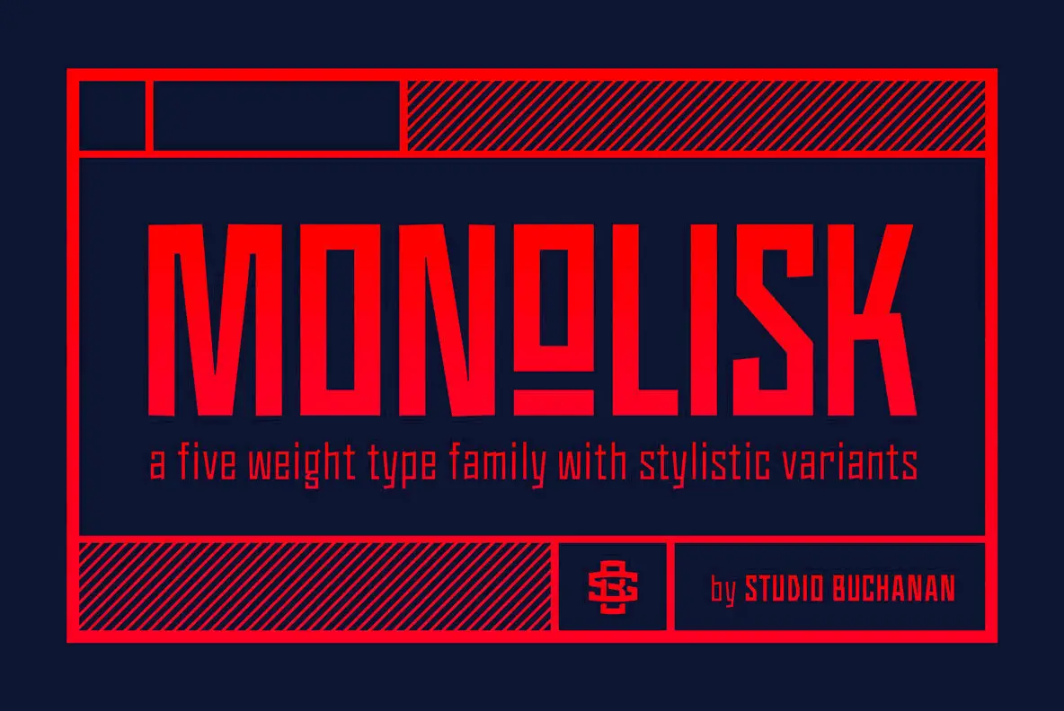 Download Monolisk Font Free - Modern Geometric Style