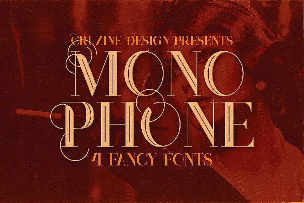 Download Monophone Fancy Font Free - Unique Display Typeface