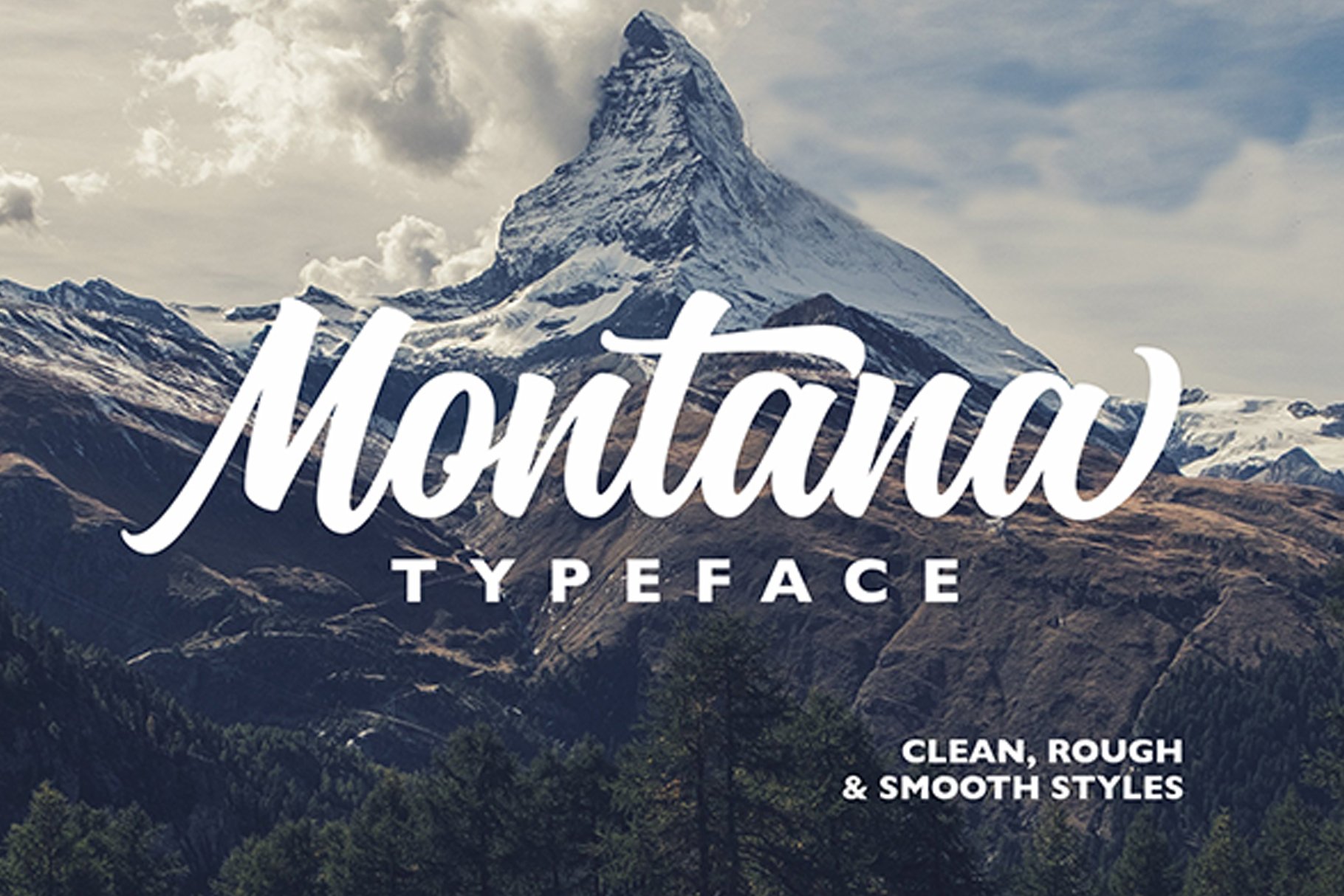 Laden Sie die Montana Schriftart kostenlos herunter - Robuste und stilvolle Typografie