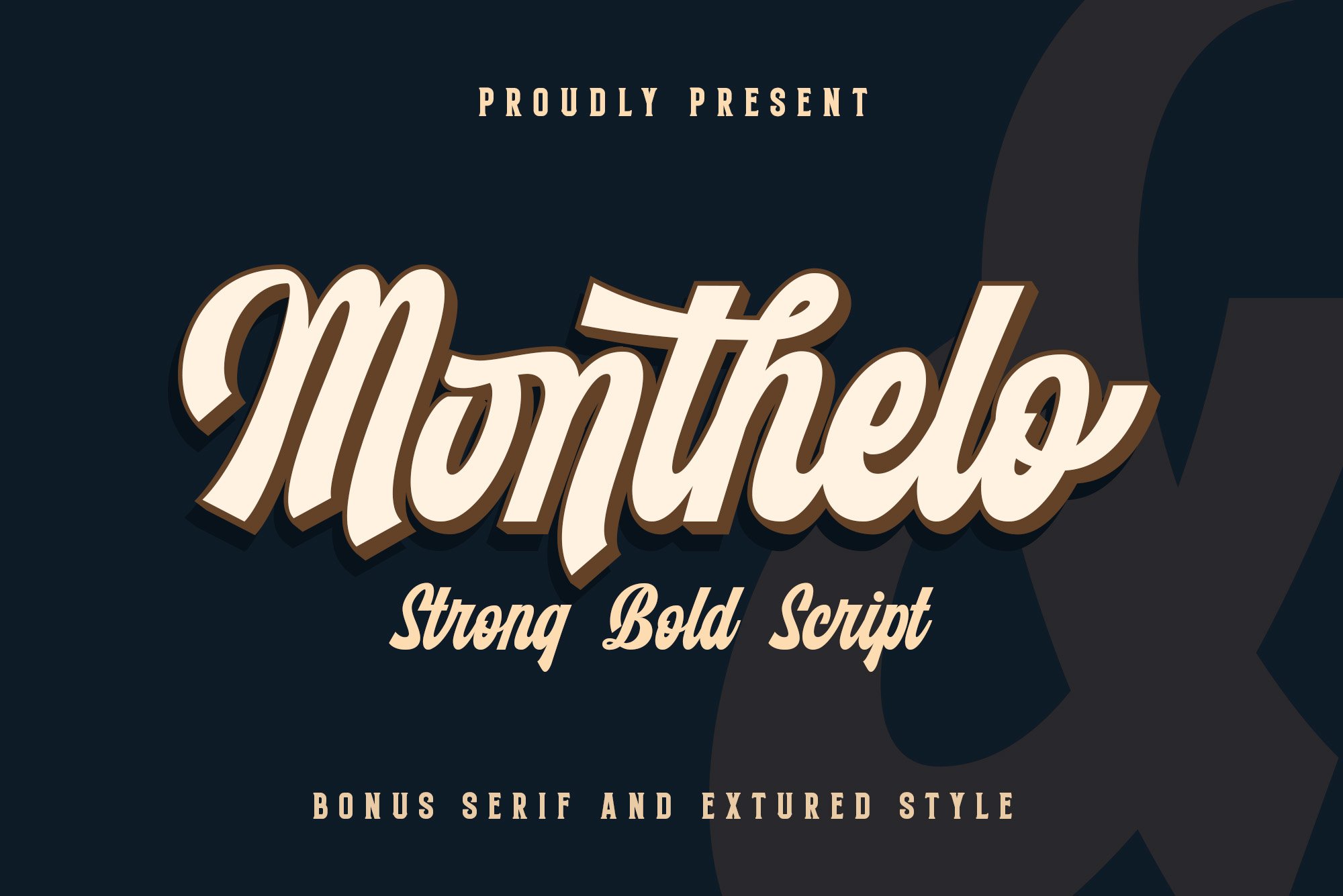 Laden Sie die Monthelo Schriftart kostenlos herunter - Modernes Design