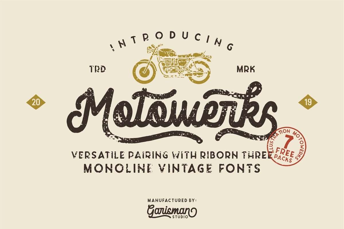 Free Download Motowerks - Bold Typeface for Dynamic Designs