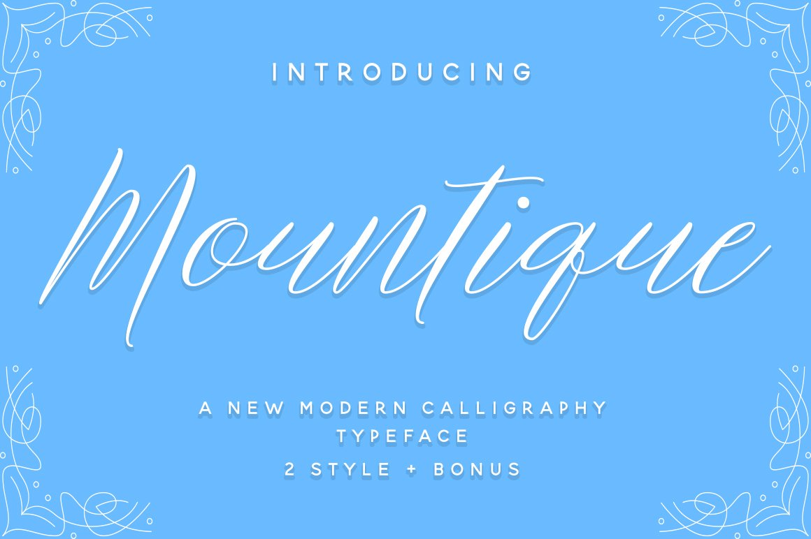 Laden Sie die Mountique Schriftart kostenlos herunter - Einzigartiger Stil für kreative Projekte