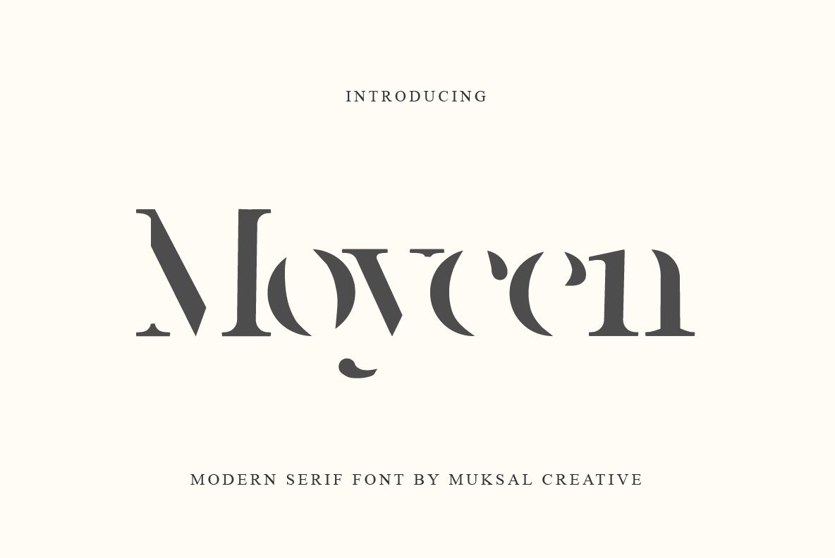 Laden Sie die Moycen Schriftart kostenlos herunter - Modern und Stilvoll