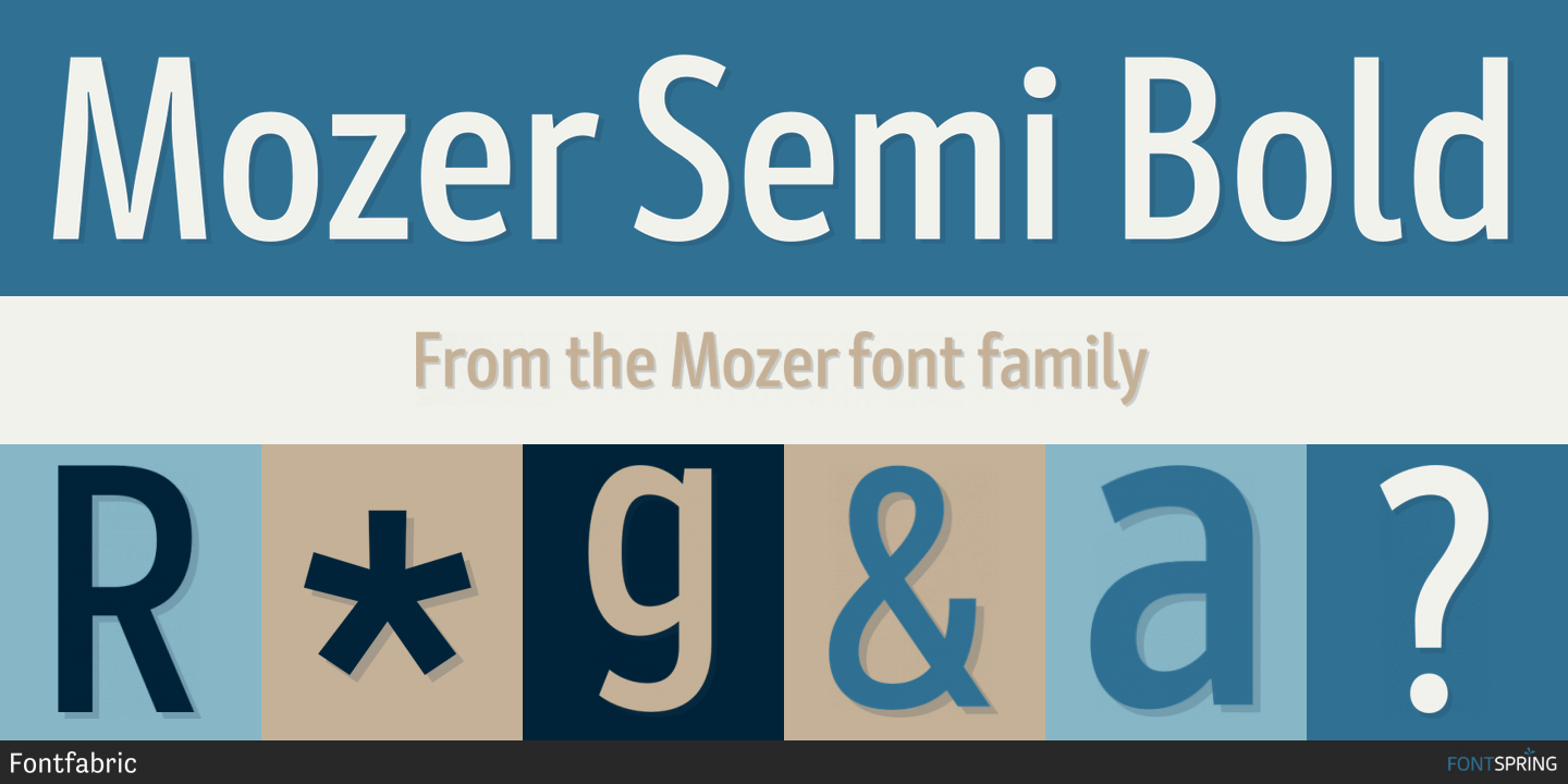 Download Mozer Semi Bold for Free - Modern Design Font