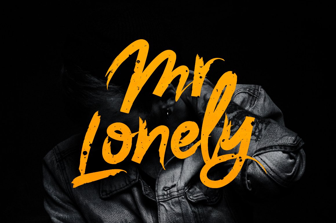 Laden Sie die Mr Lonely Font kostenlos herunter - Einzigartiger Stil für kreative Projekte