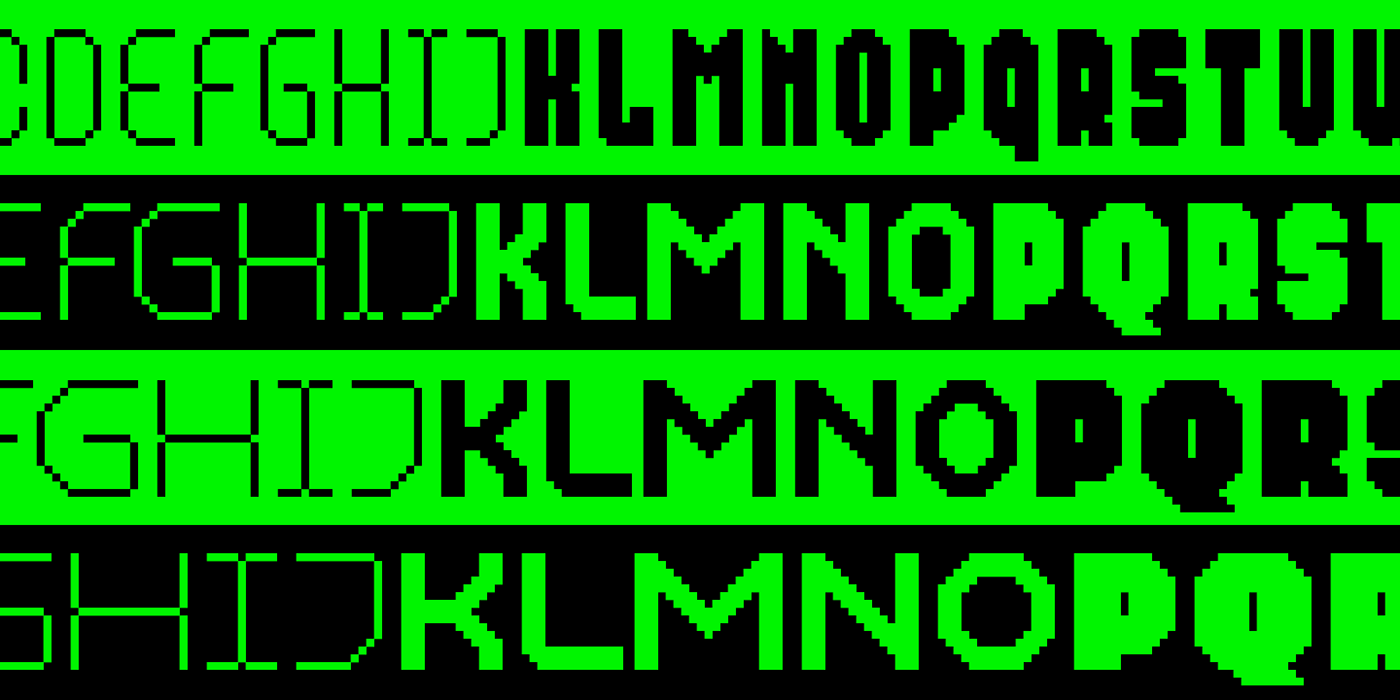 Download Multi Type Pixel Font Free - Versatile Pixel Style