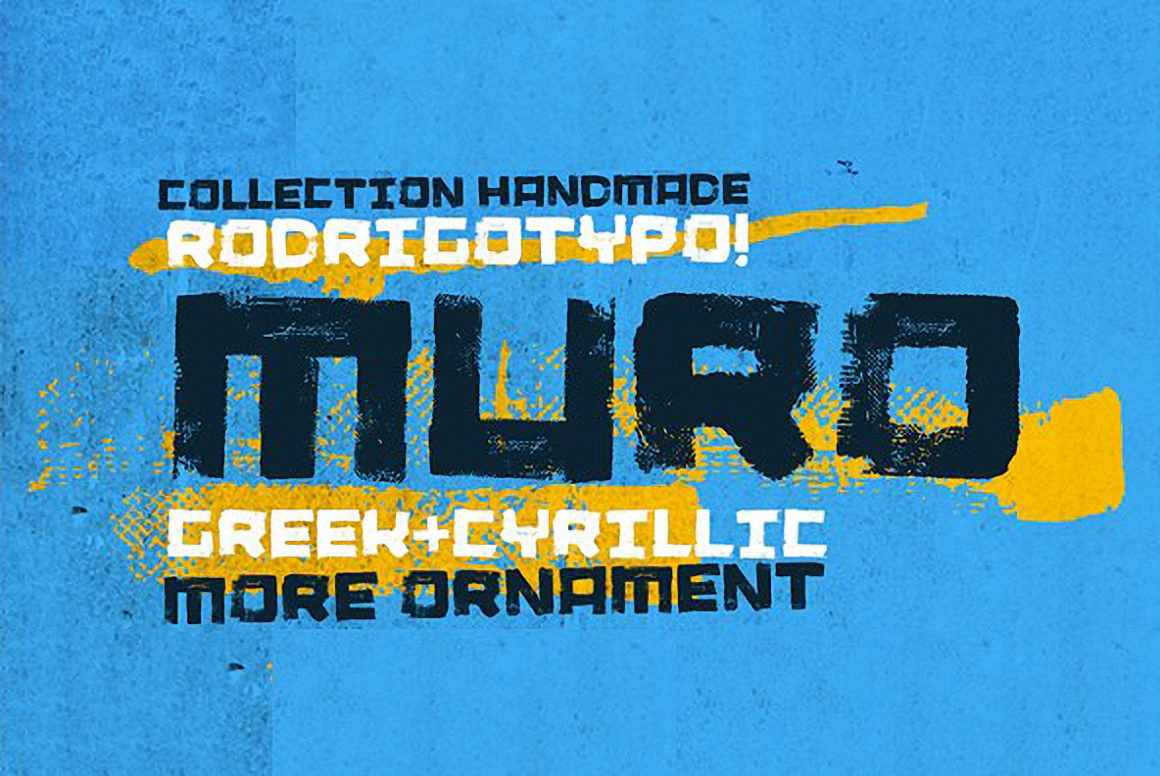 Laden Sie Muro Ornament Cyrillic Greek kostenlos herunter - Einzigartige dekorative Schriftart