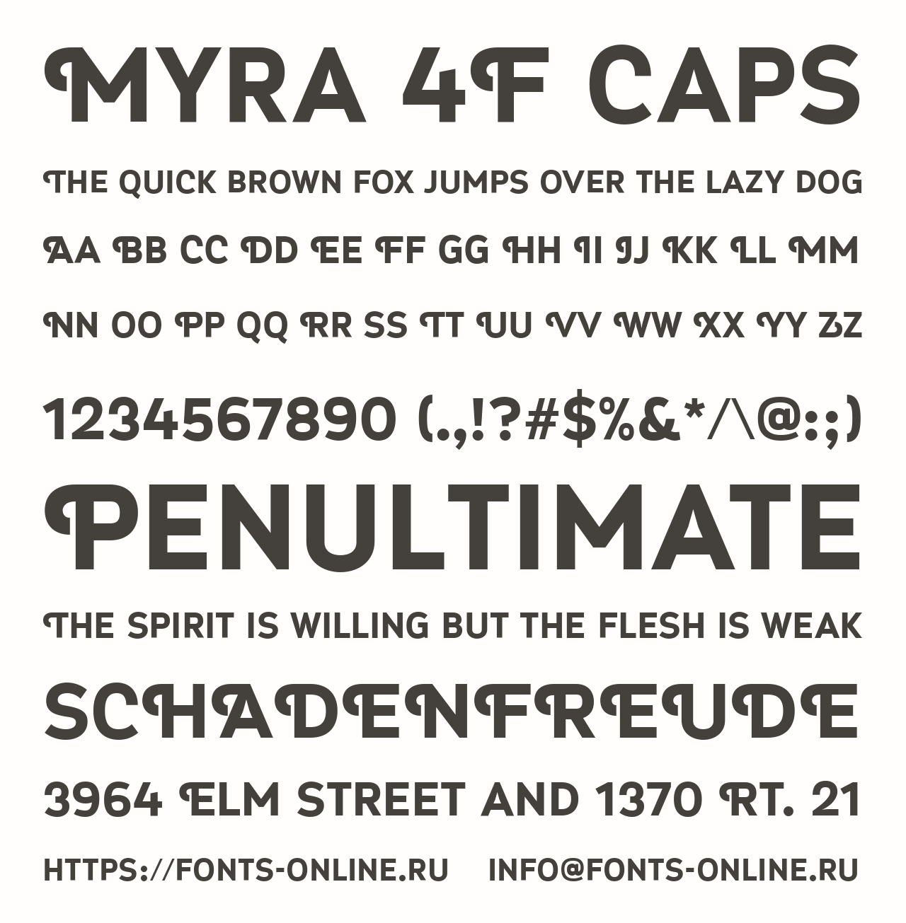 Download Myra 4F Caps - Stylish & Versatile Font Free