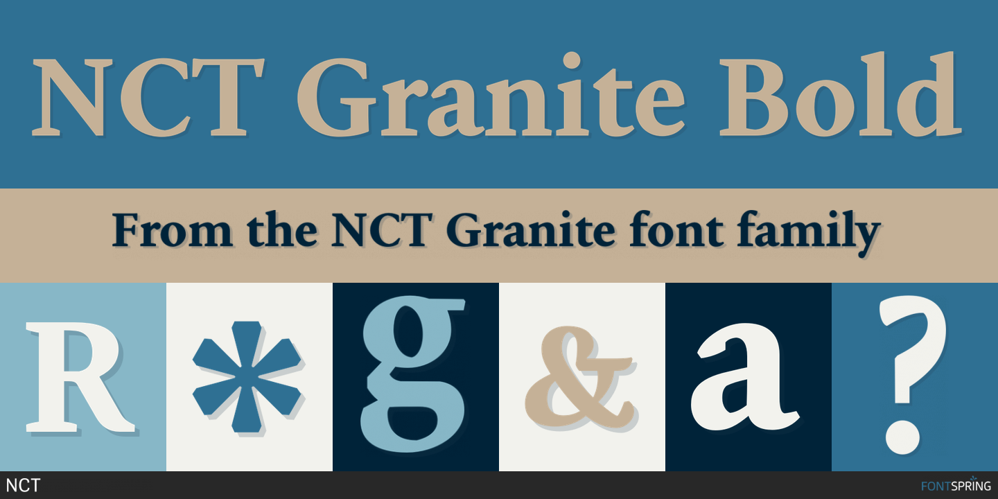 Download NCT Granite Font Free - Bold and Versatile Design