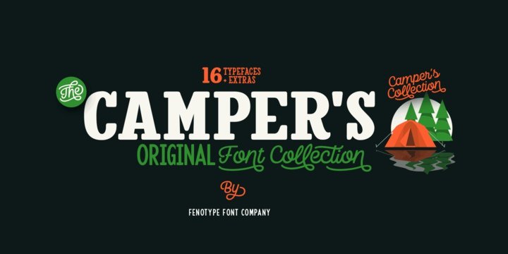 Download Camper Family Font Free - Playful & Versatile Design