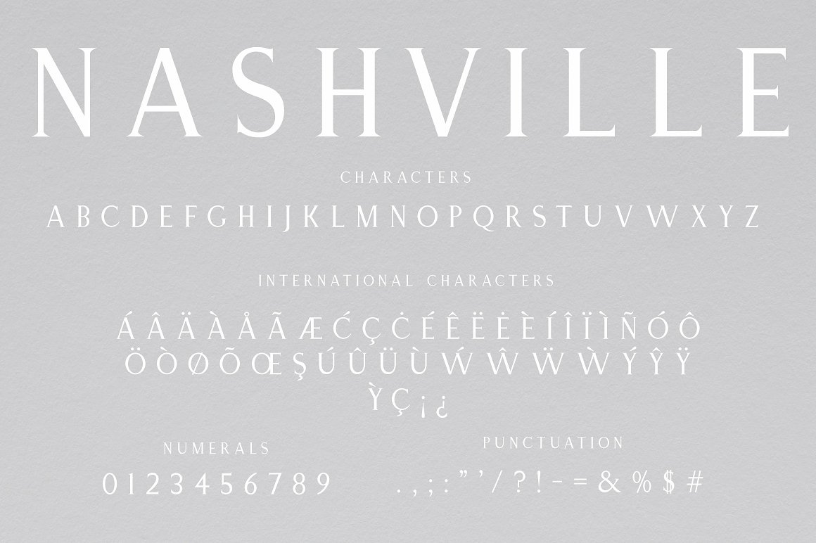 Téléchargez gratuitement la police Nashville - Élégance typographique moderne