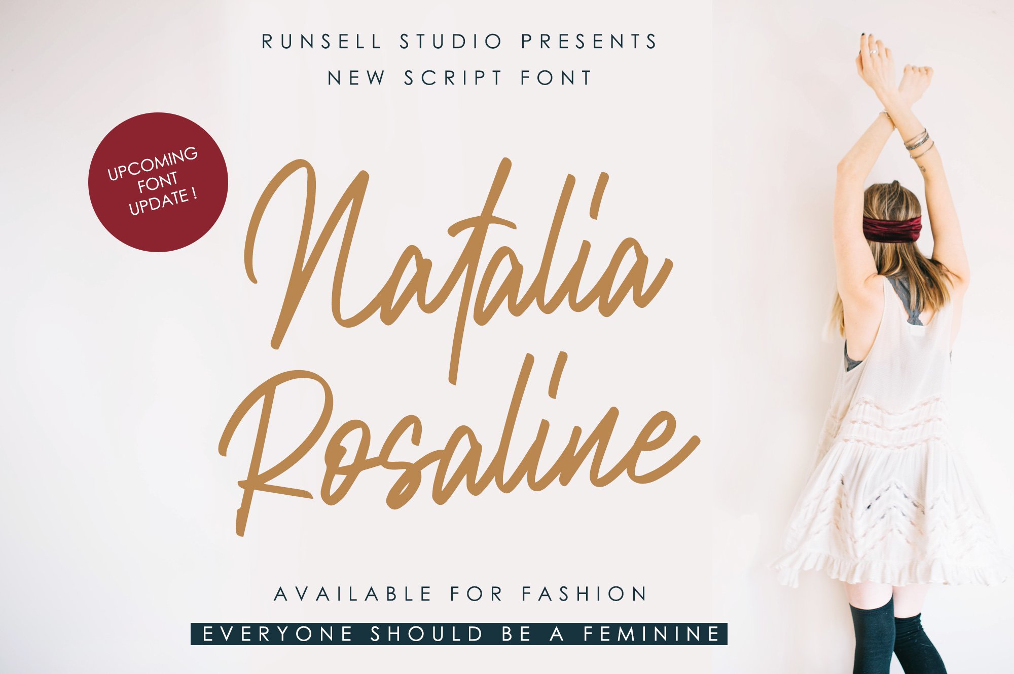 Laden Sie die Natalia Rosaline Schriftart kostenlos herunter - Elegante Handgeschriebene Schrift