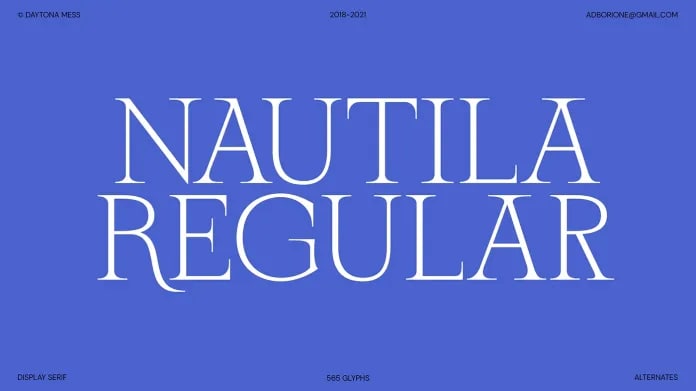 Download Nautila Font Free - Unique Nautical Design