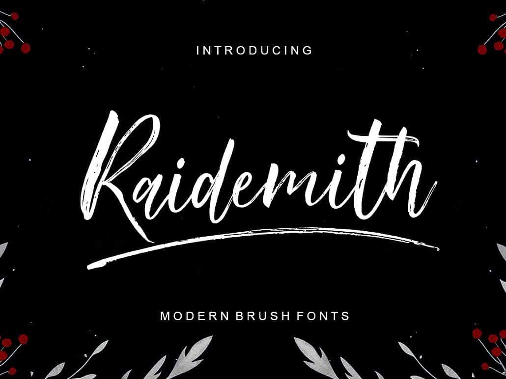 Download Raidemith Swash Font Free - Unique Script Design