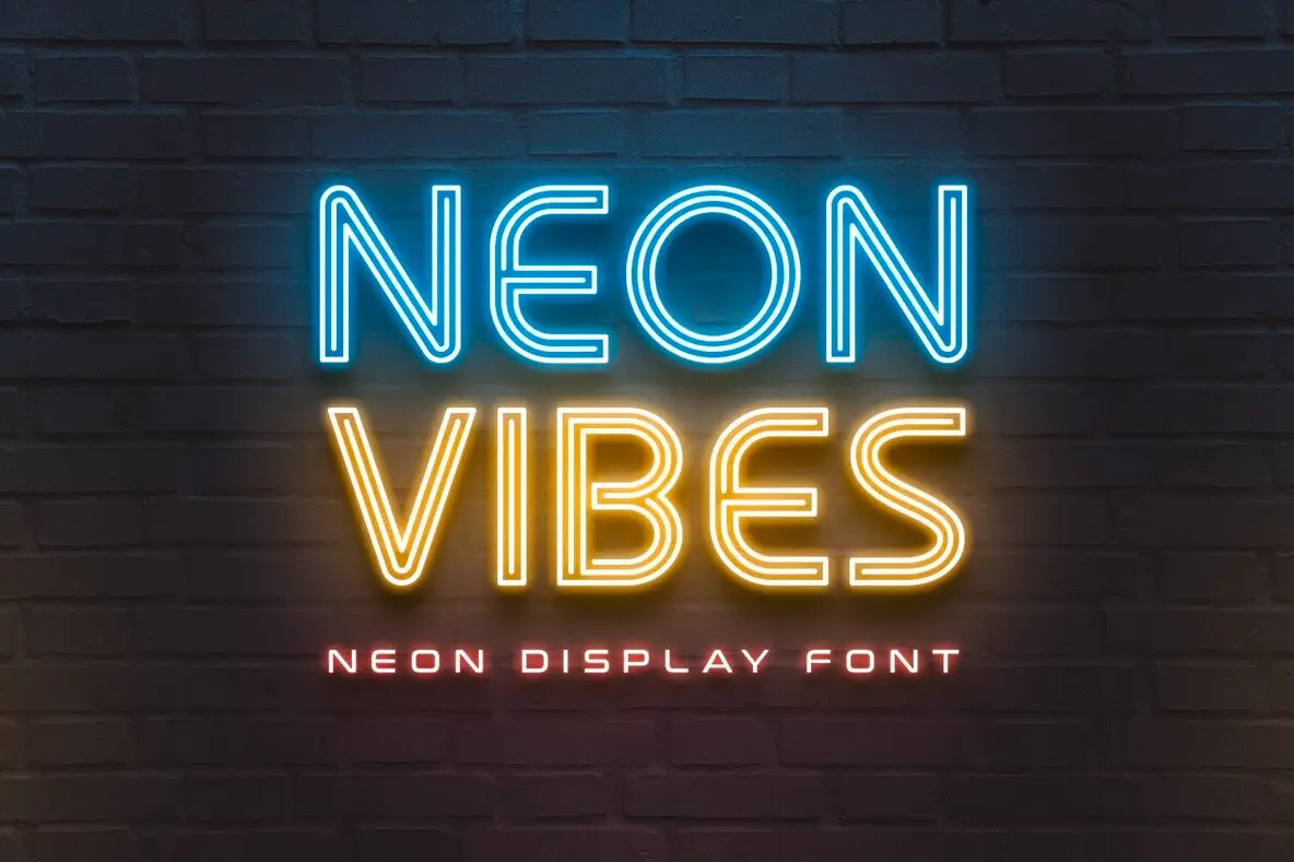 Скачайте Neon Vibes Font - стильный шрифт для ваших проектов