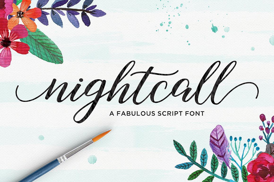 Download Nightcall Font Free - Stylish & Retro Vibes