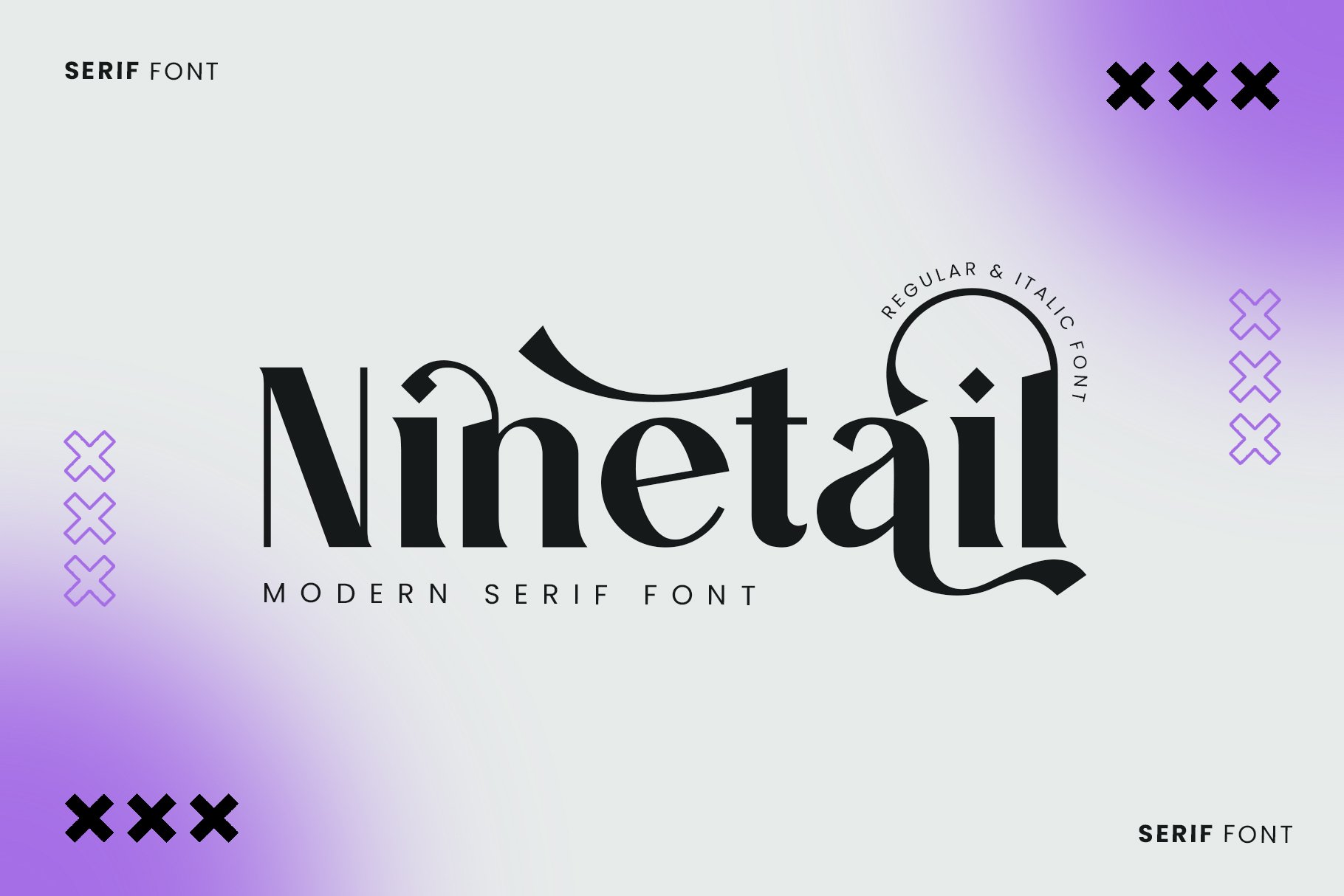 Laden Sie die NineTails Schriftart kostenlos herunter - Elegante und verspielte Designoption!