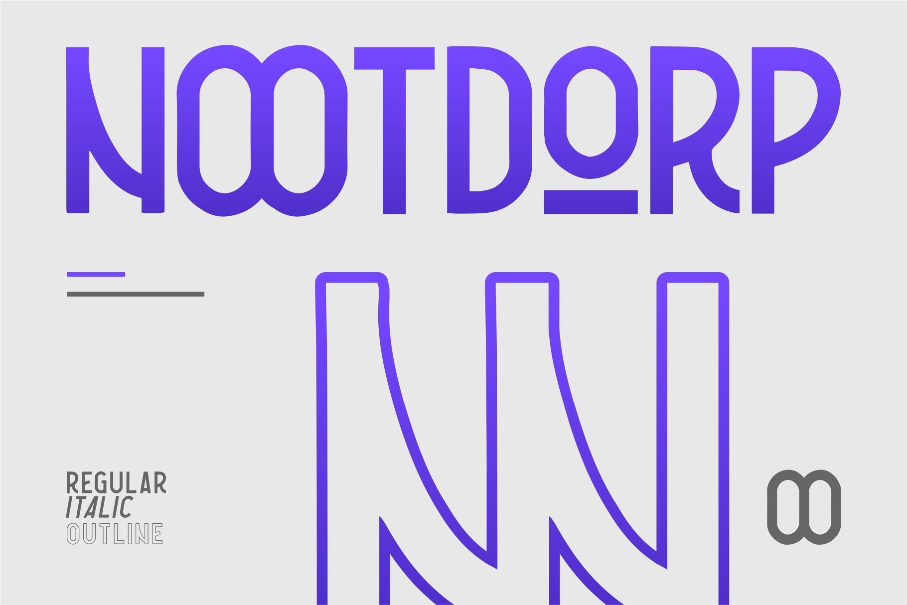 Laden Sie die Nootdorp Schriftart kostenlos herunter - Modern und Vielseitig