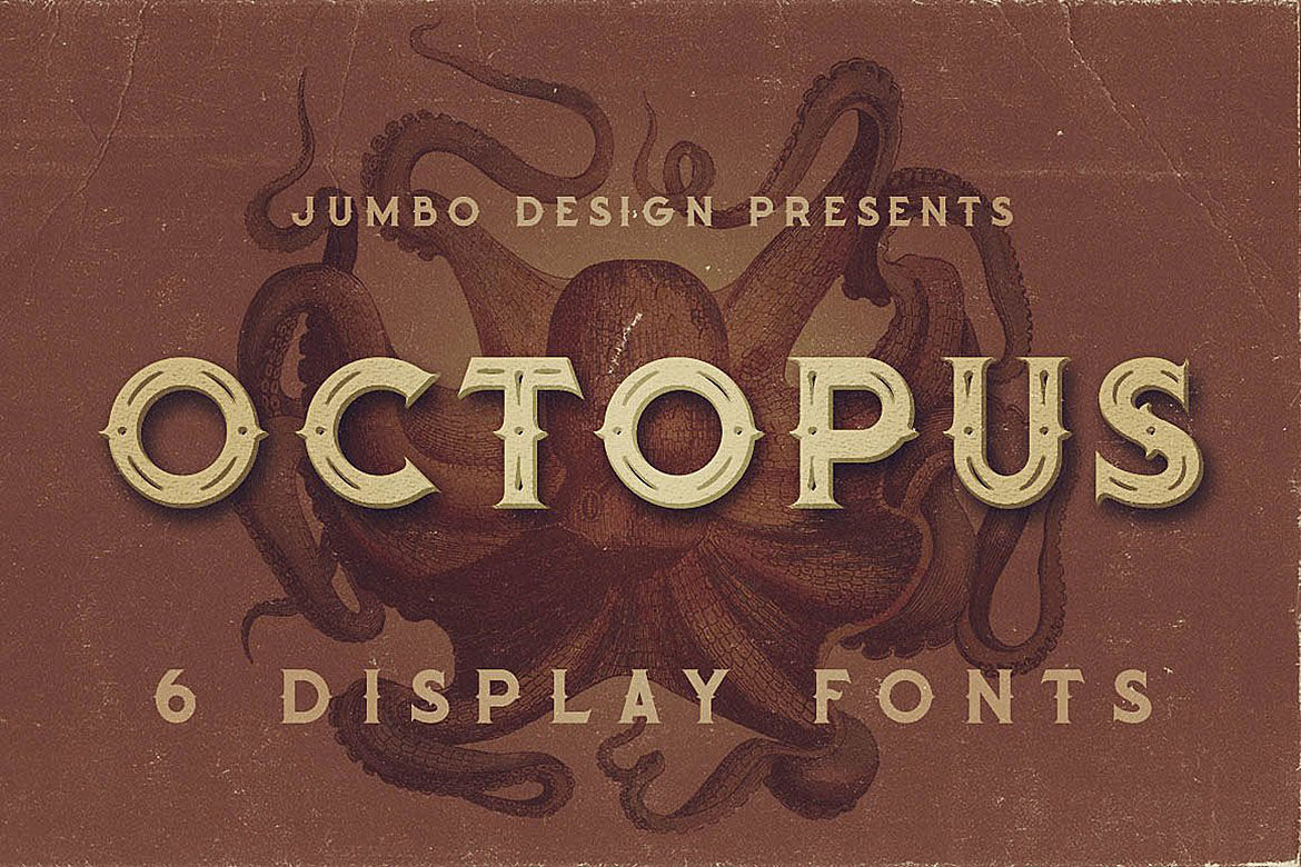 Kostenloser Download der Octopus Vintage Style Schriftart - Zeitloser Charme