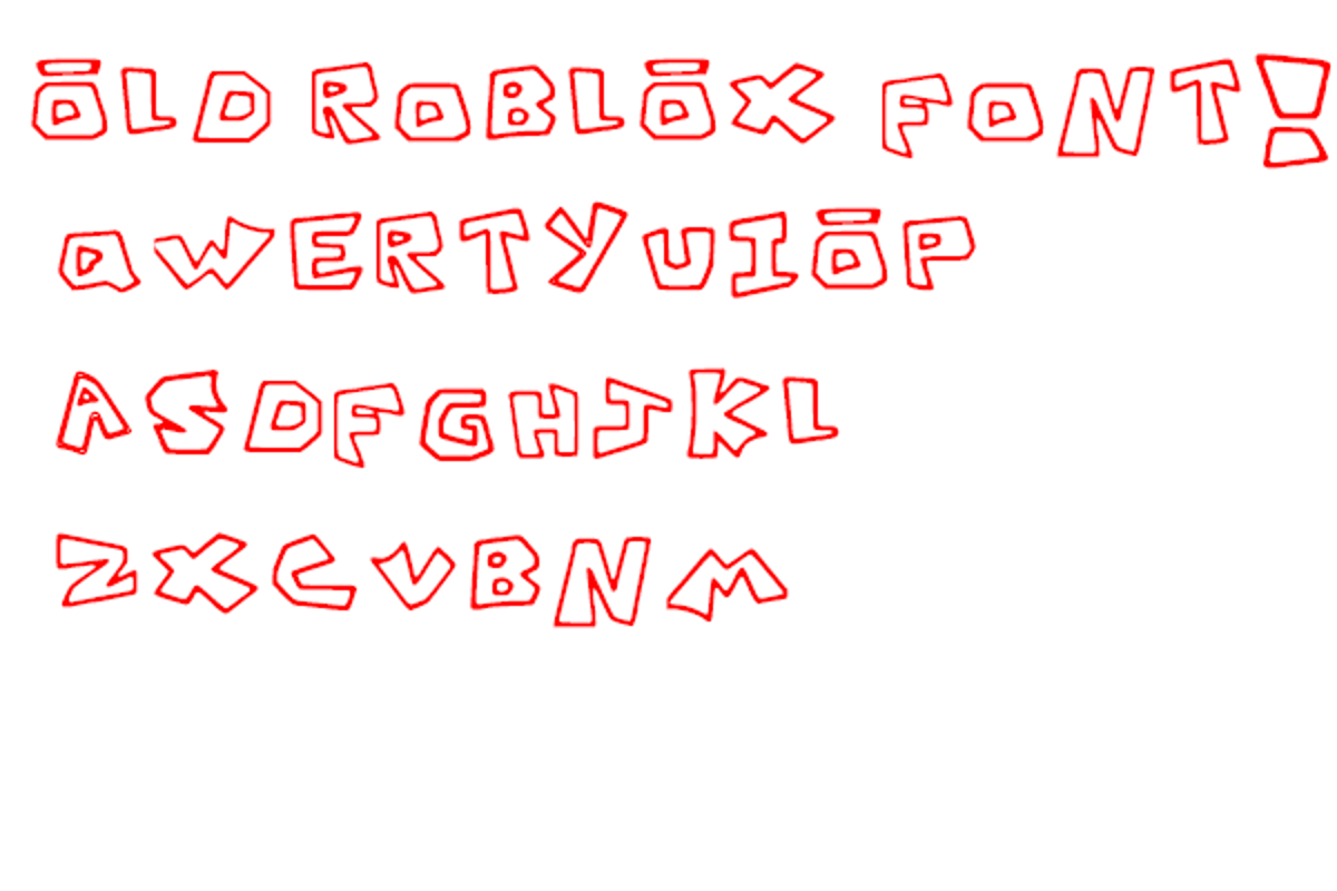 Free Download Old Roblox Font - Perfect for Game Designs!