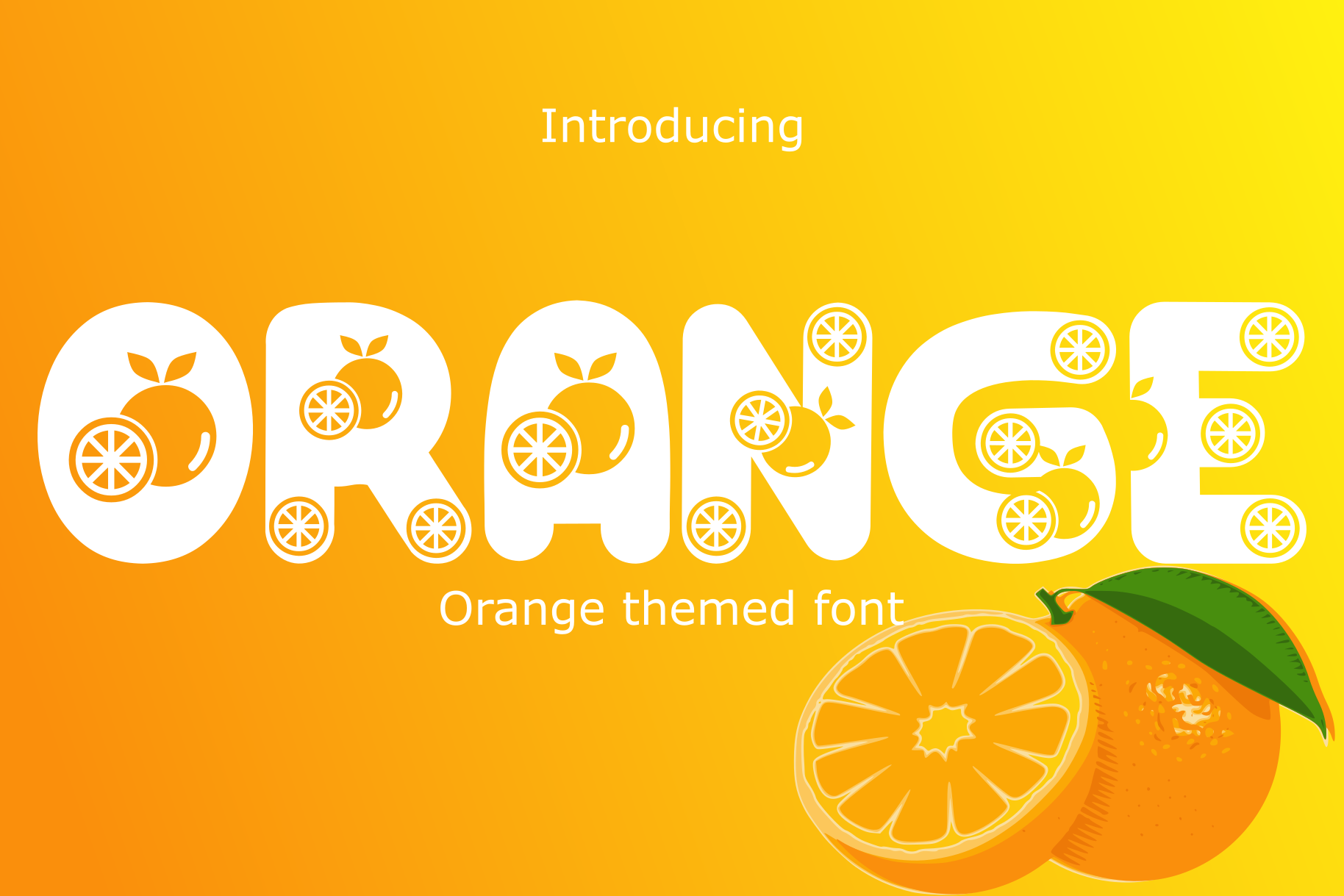 Скачайте бесплатно шрифт Orange - стильный и современный шрифт для дизайна