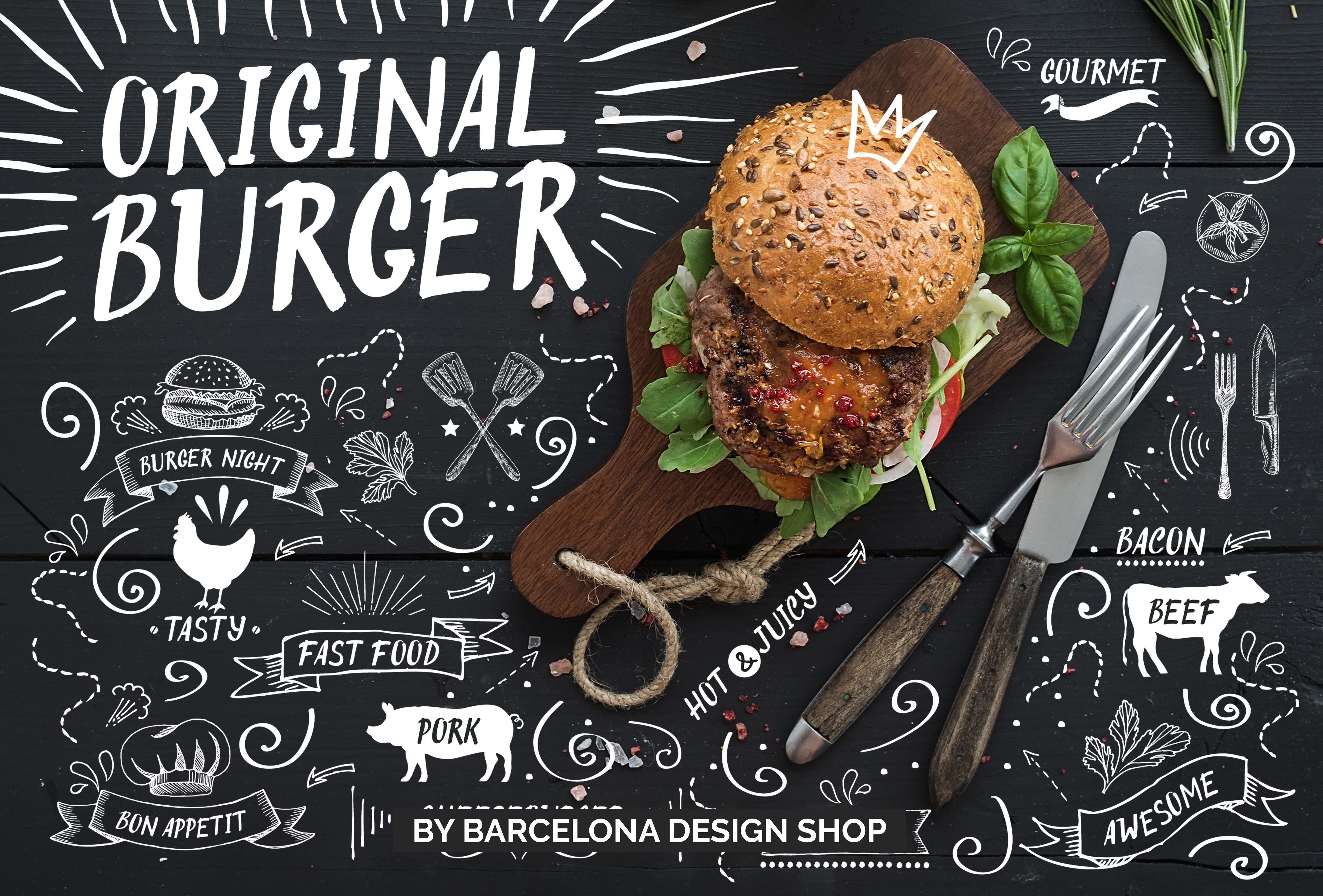 Kostenlos herunterladen: Original Burger Schriftart für kreative Designs