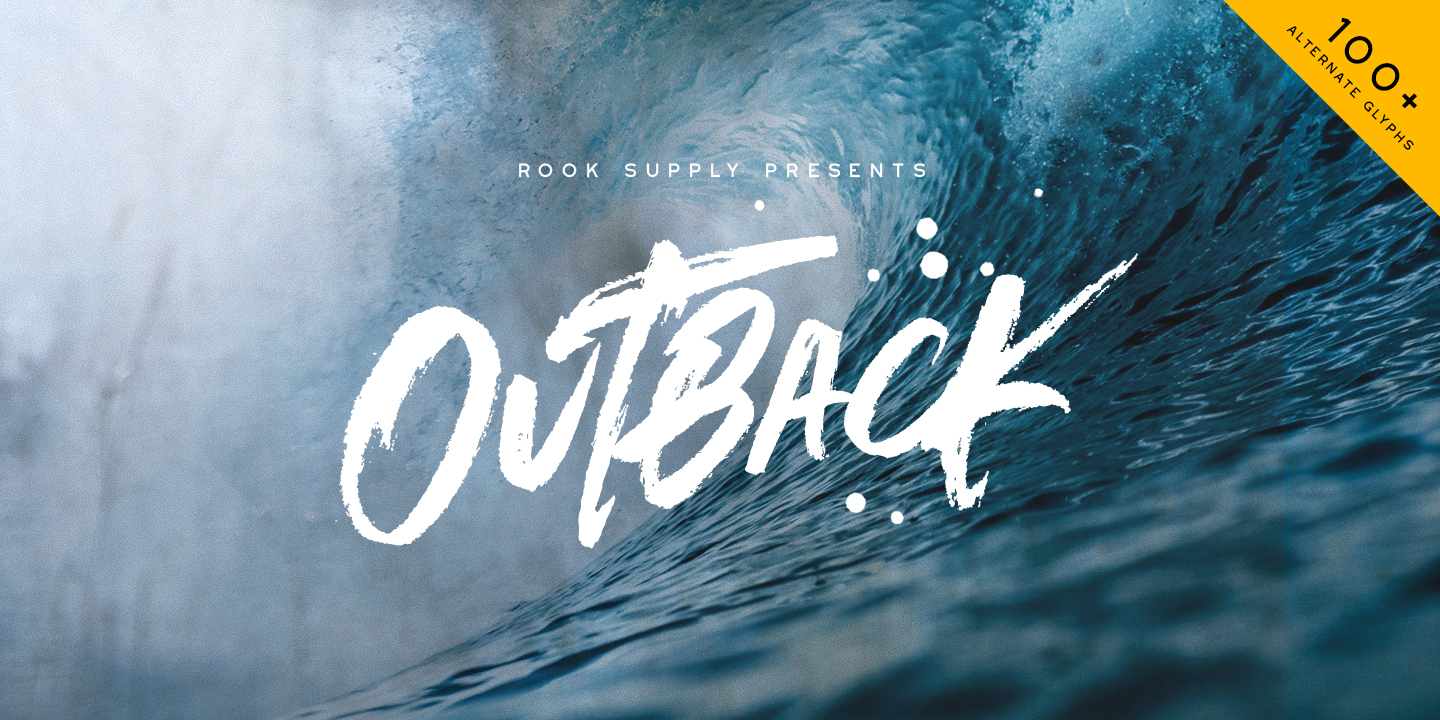 Download Outback Brush Font Free - Bold Rustic Aesthetic