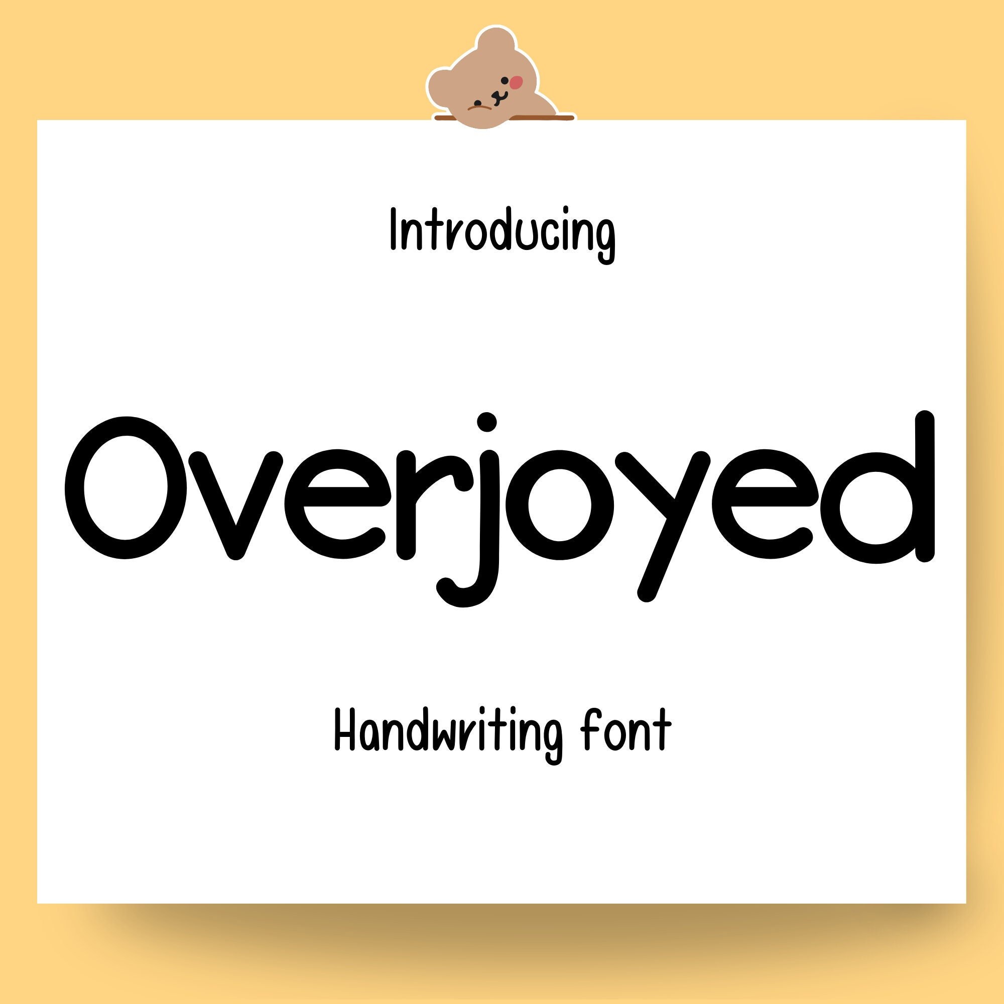 Download Overjoyed Font Free - Cheerful and Playful Design