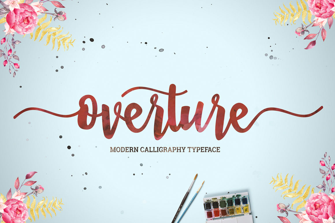 Kostenlose Overture Schriftart herunterladen - Elegante und moderne Gestaltung