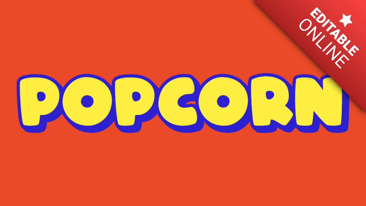 Kostenlos herunterladen: Pop Corn Schriftart für kreative Designs