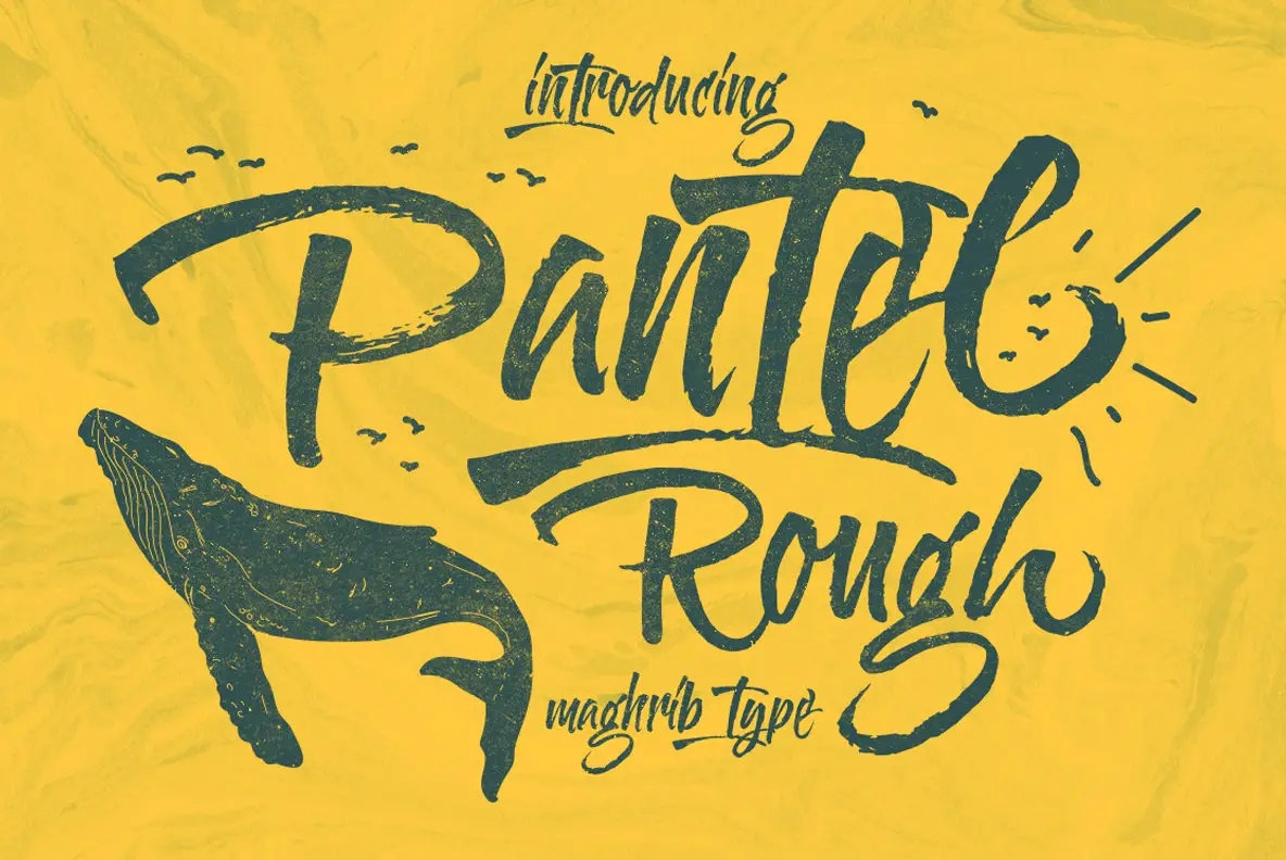 Laden Sie die Pantel Rough Schriftart kostenlos herunter - Robuste und kreative Designs