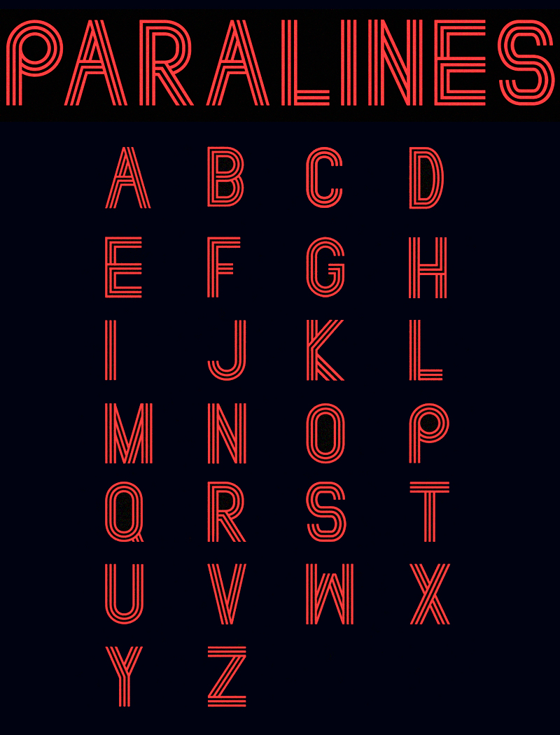 Download Paralines Font Free - Modern Geometric Style