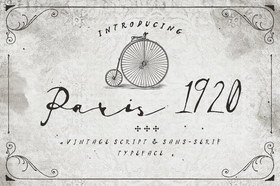 Скачайте шрифт Paris 1920 - стиль ар-деко для вашего дизайна