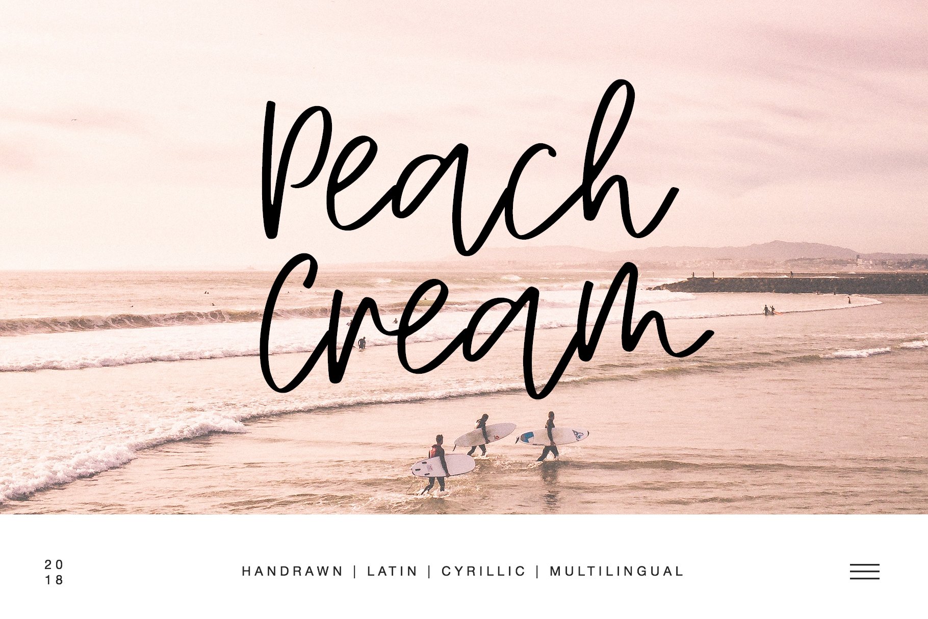 Download Peach Cream Font Free - Elegant Latin & Cyrillic Style