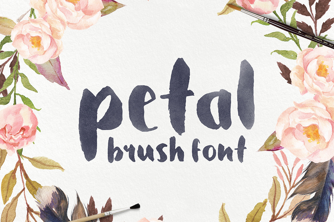 Скачайте бесплатно шрифт Petal Brush - стильный и современный