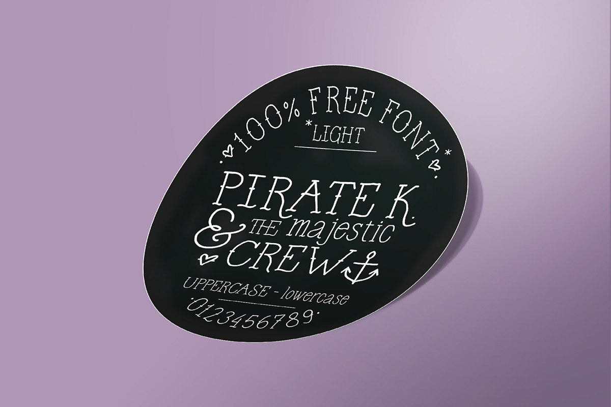 Download Pirate K Font Free - Bold & Adventurous Style